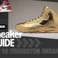 Der große Sneaker Guide: Entdecke die top 10 teuersten Sneaker, von klassischem Rot-Weiß bis zu glänzendem Gold.