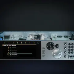 Das Eventide H9000 mit seinem Display, das "Hip-Hop Session" anzeigt, bereit für kreative Klangerzeugung.