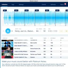 DJ-Software mit Quintenzirkel und Wellenformen. Zeigt Songtitel, Key, BPM und Energie an. Perfekt für jeden DJ.