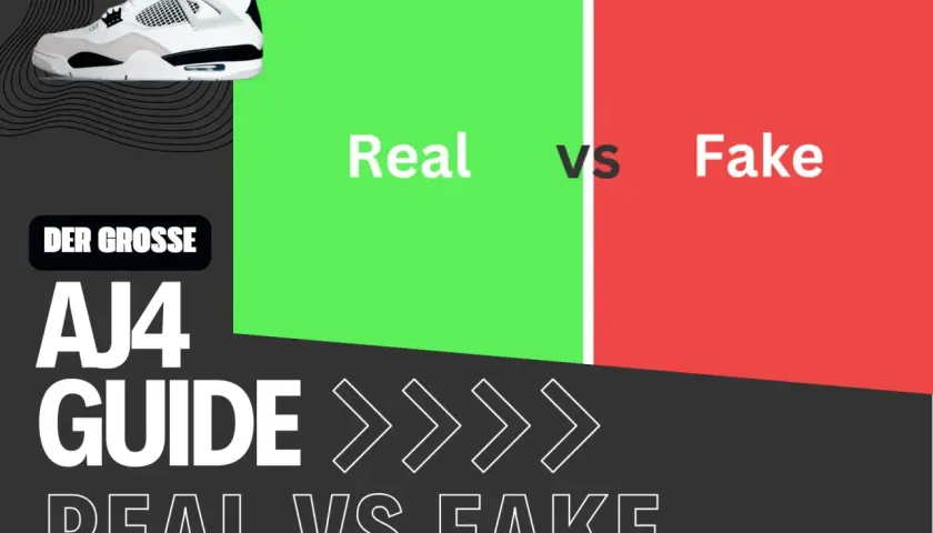 AJ4 Guide: Real vs. Fake. Wo werden Jordan 4 hergestellt? Ein Sneaker-Vergleich.