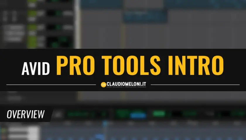 Einleitung in Avid Pro Tools. Die Benutzeroberfläche einer digitalen Audio-Workstation mit Spuren und Wellenformen.