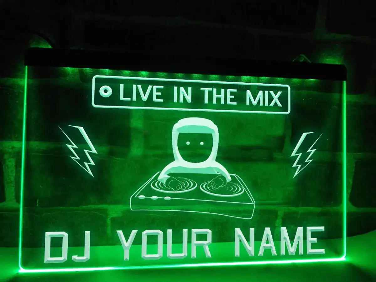 Gr&uuml;ne Neon-Schild mit dem Schriftzug 